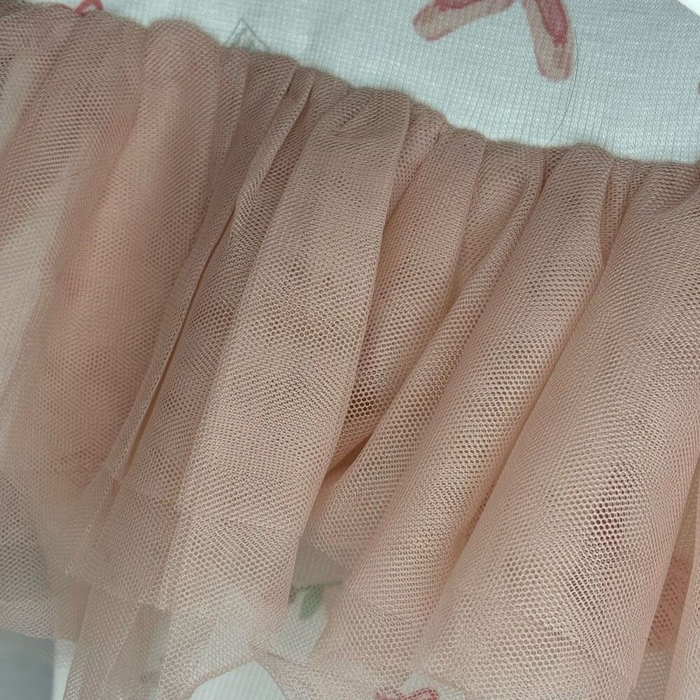 Angel Dear Baby Girl Ribbed Tank Bodysuit Tutu Pink White 18-24M NWT - Picture 8 of 9